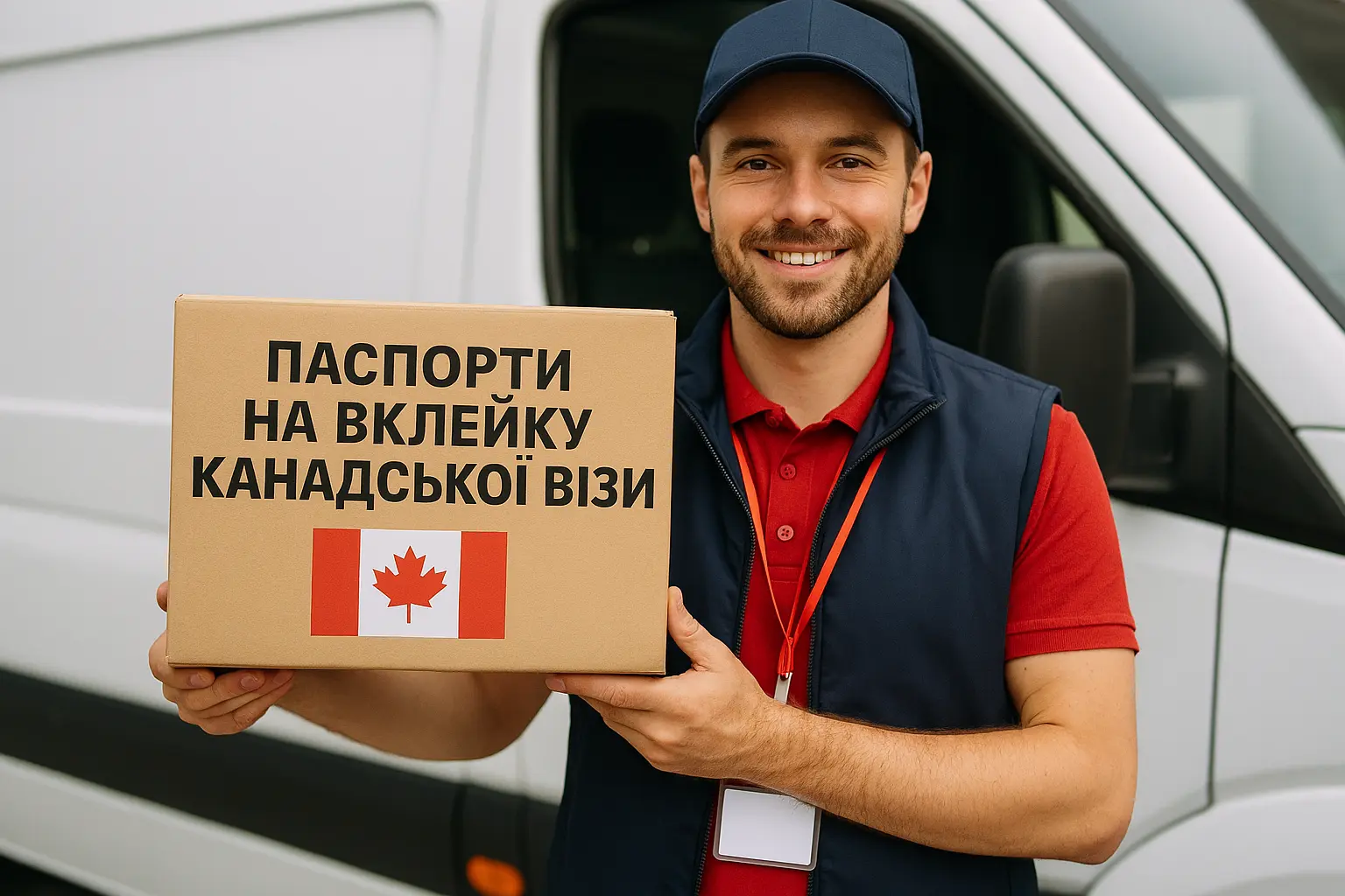 Доставка паспортів на вклейку канадської візи